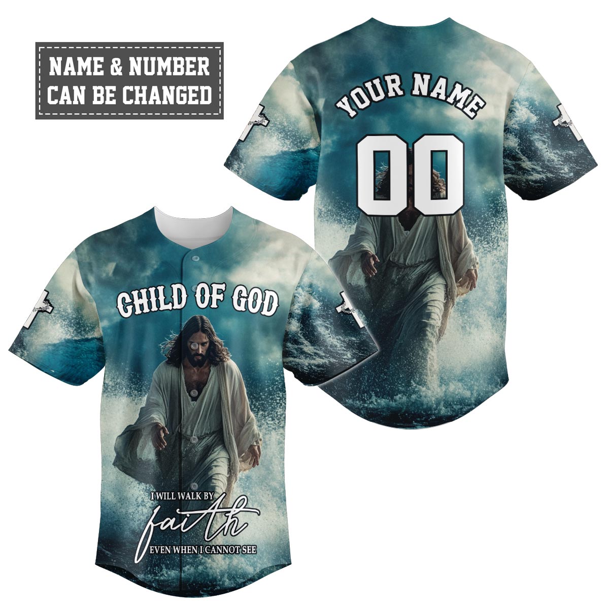 I will Walk by faith even when I cannot see Baseball Jersey Bundle
