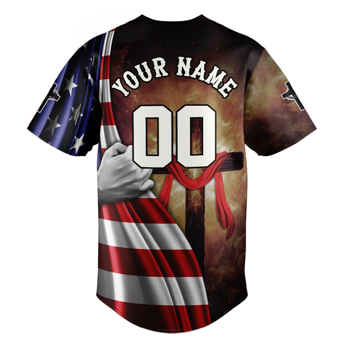 Stand for the Flag Kneel for the Cross Baseball Jersey Bundle