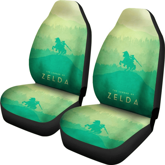 The Legend Of Zelda Car Seat Covers Link Breath Of The Wild Seat Covers Green