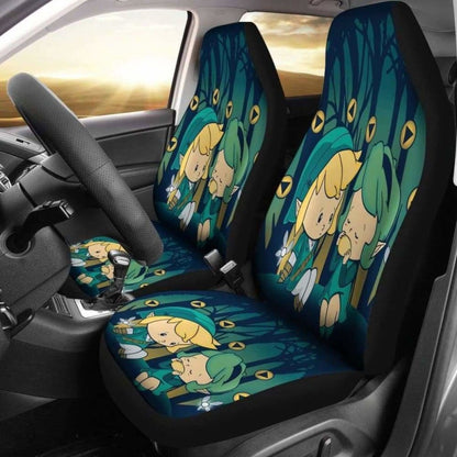 The Legend Of Zelda Car Seat Covers Chibi Legend Of Zelda Characters Seat Covers Green