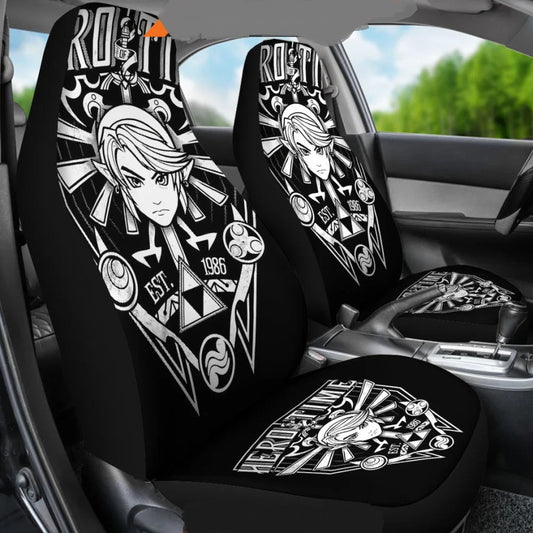 The Legend Of Zelda Car Seat Covers Legend of Zelda Est 1986 Seat Covers Black White