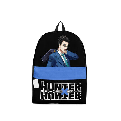 Hunter X Hunter Backpack Hunter X Hunter Leorio Graphic Backpacks Black Blue