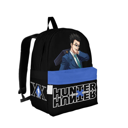 Hunter X Hunter Backpack Hunter X Hunter Leorio Graphic Backpacks Black Blue