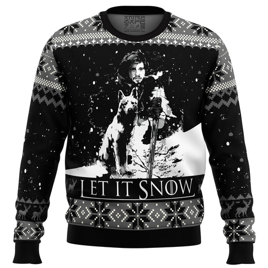 Let It Snow Game of Thrones Ugly Christmas Sweater