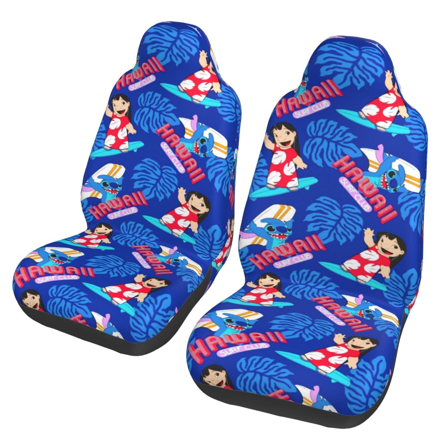 Stitch Car Seat Covers DN Lilo And Stitch Hawaii Surf Club Seat Covers Red Blue