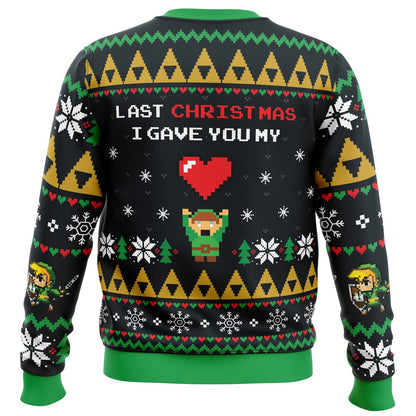 Link To My Heart Zelda Ugly Christmas Sweater