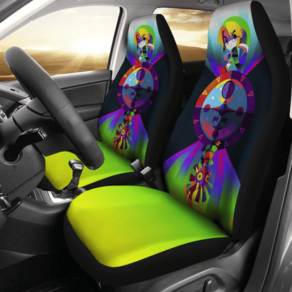 The Legend Of Zelda Car Seat Covers Link And Majora’s Mask Seat Covers Colorful