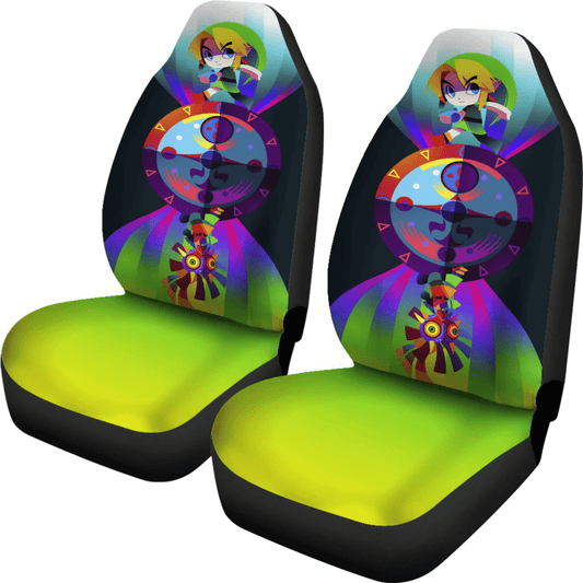 The Legend Of Zelda Car Seat Covers Link And Majora’s Mask Seat Covers Colorful