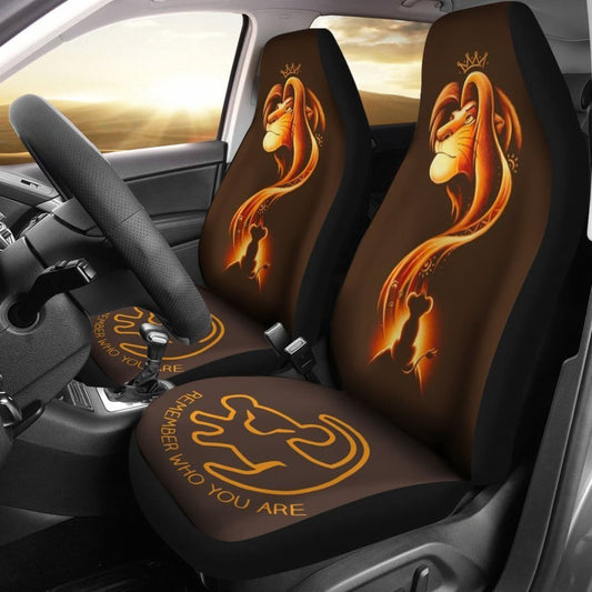 LK Car Seat Covers LK Remember Who You Are Seat Covers Brown