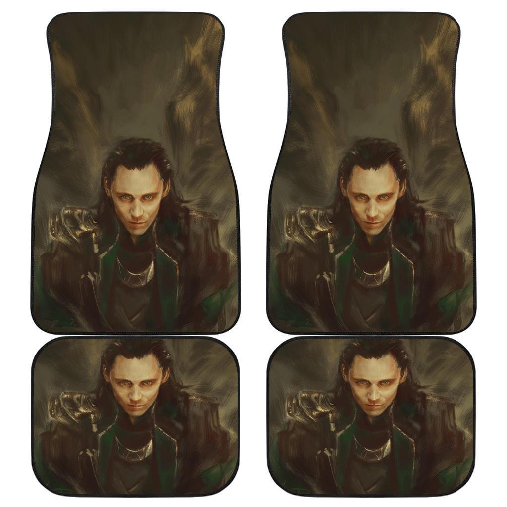 MV Car Floor Mats MV Anti-Hero Loki God Of Mischief Drawing Art Car Mats