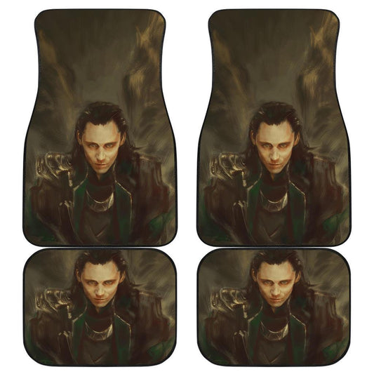 MV Car Floor Mats MV Anti-Hero Loki God Of Mischief Drawing Art Car Mats