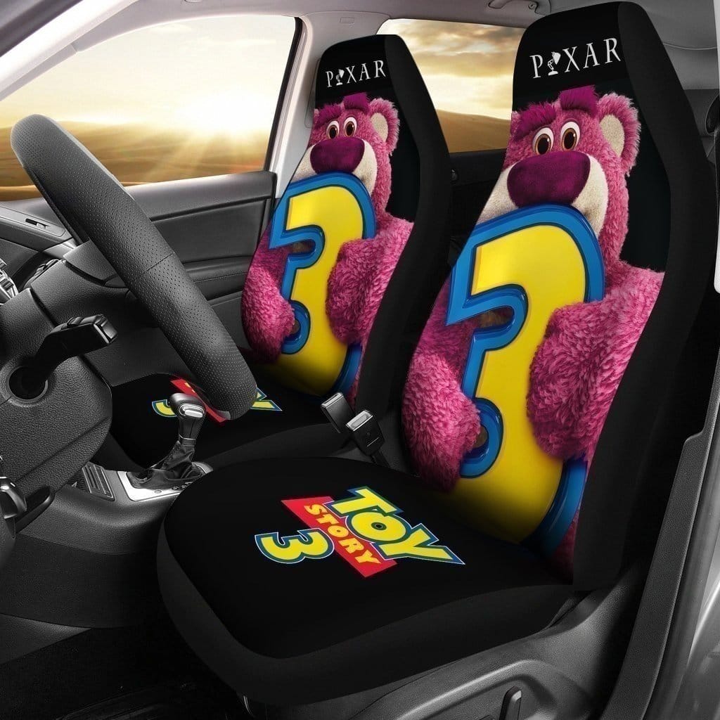 Toy Story Car Seat Covers Toy Story 3 Lotso Bear Character Seat Covers Pink Black