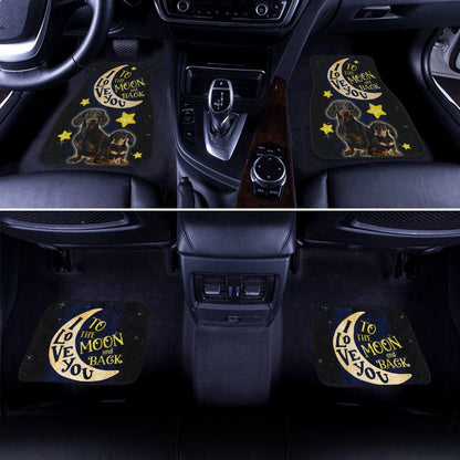 Dog Car Floor Mats Lovely Dachshunds Dogs Love To The Moon Car Mats