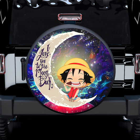 One Piece Spare Tire Cover Luffy One Piece Love You To The Moon Tire Covers Colorful