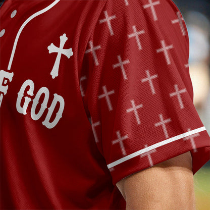 Man Of God Baseball Jersey - Christant Gift For Him