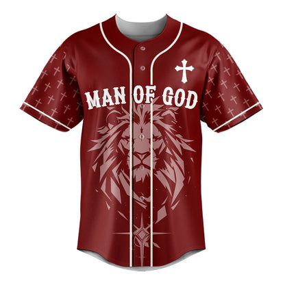 Man Of God Baseball Jersey - Christant Gift For Him