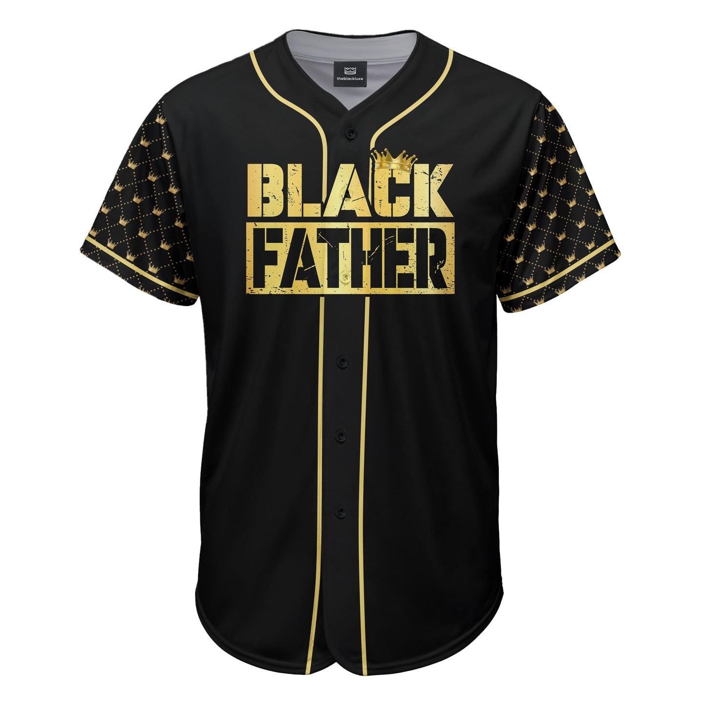 Black Father Black Leader Black King - African American Baseball Jersey - Gift for Black Dad, Grandpa, Husband