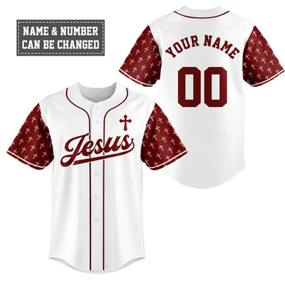 Jesus Baseball Jersey - Christant Gift For Him