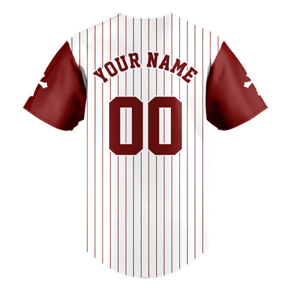 Man Of God Striped Baseball Jersey - Christant Gift For Him