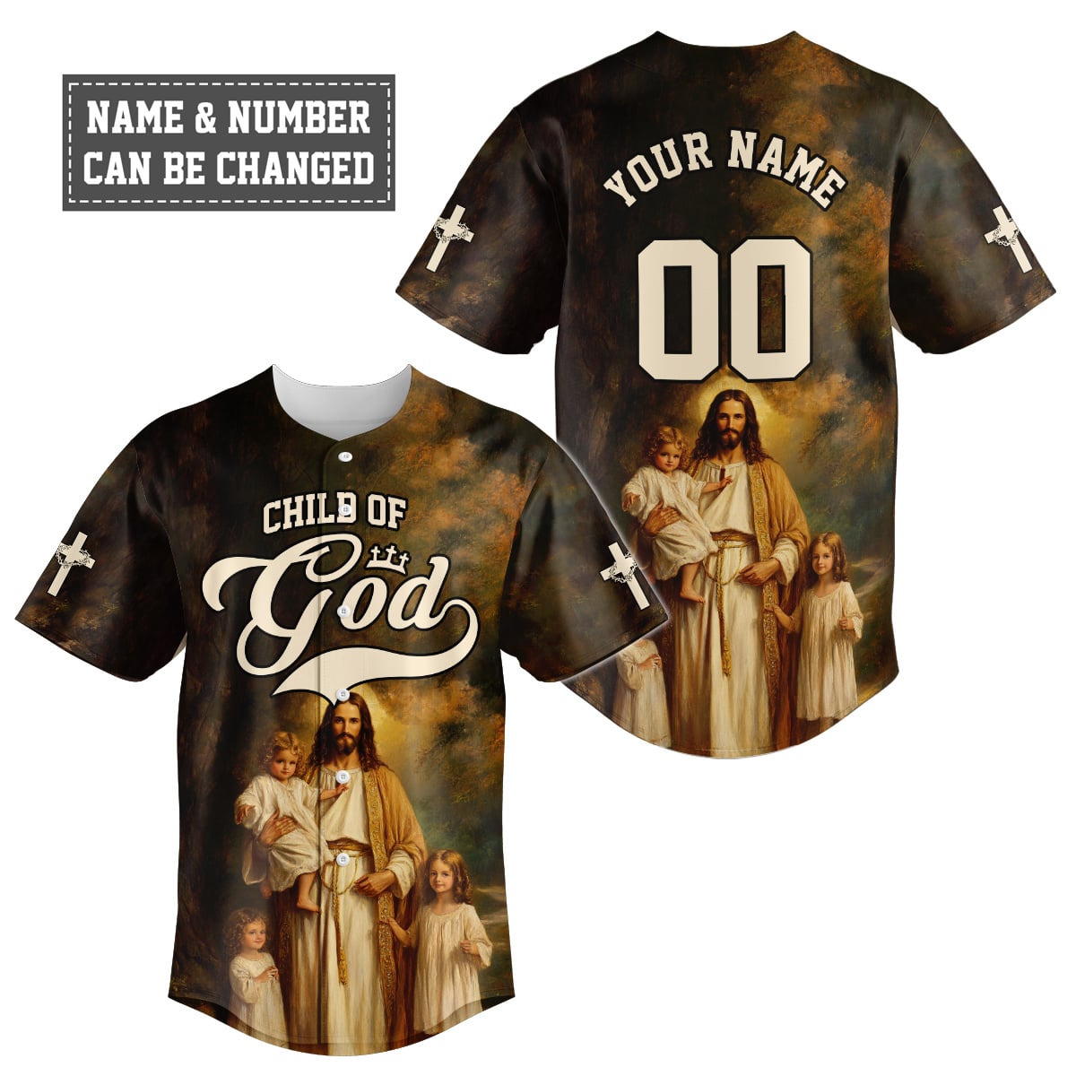 Child of God – Divine Embrace Baseball Jersey Bundle