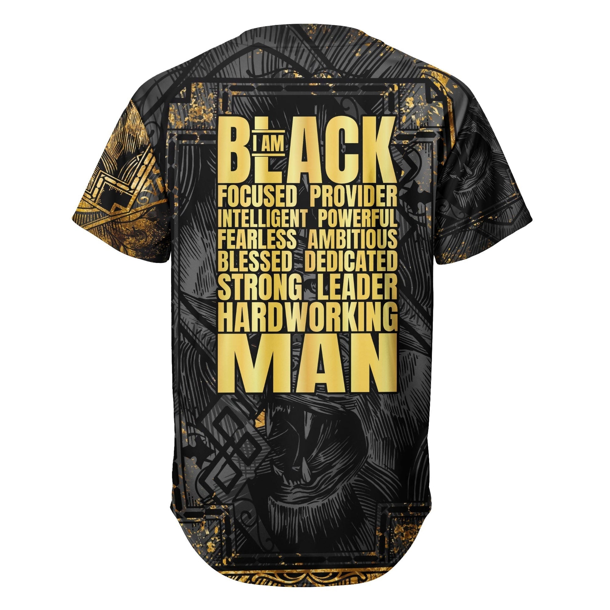 Black Power - African American Baseball Jersey - Gift for Black Dad, Grandpa, Husband