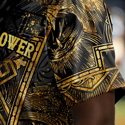 Black Power - African American Baseball Jersey - Gift for Black Dad, Grandpa, Husband