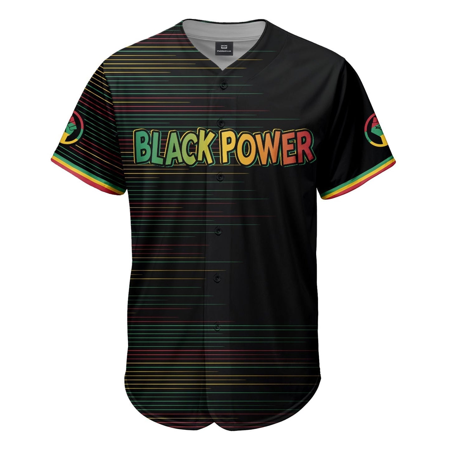 Black Power Won - African American Baseball Jersey - Gift for Black Dad, Grandpa, Husband
