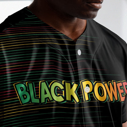 Black Power Won - African American Baseball Jersey - Gift for Black Dad, Grandpa, Husband