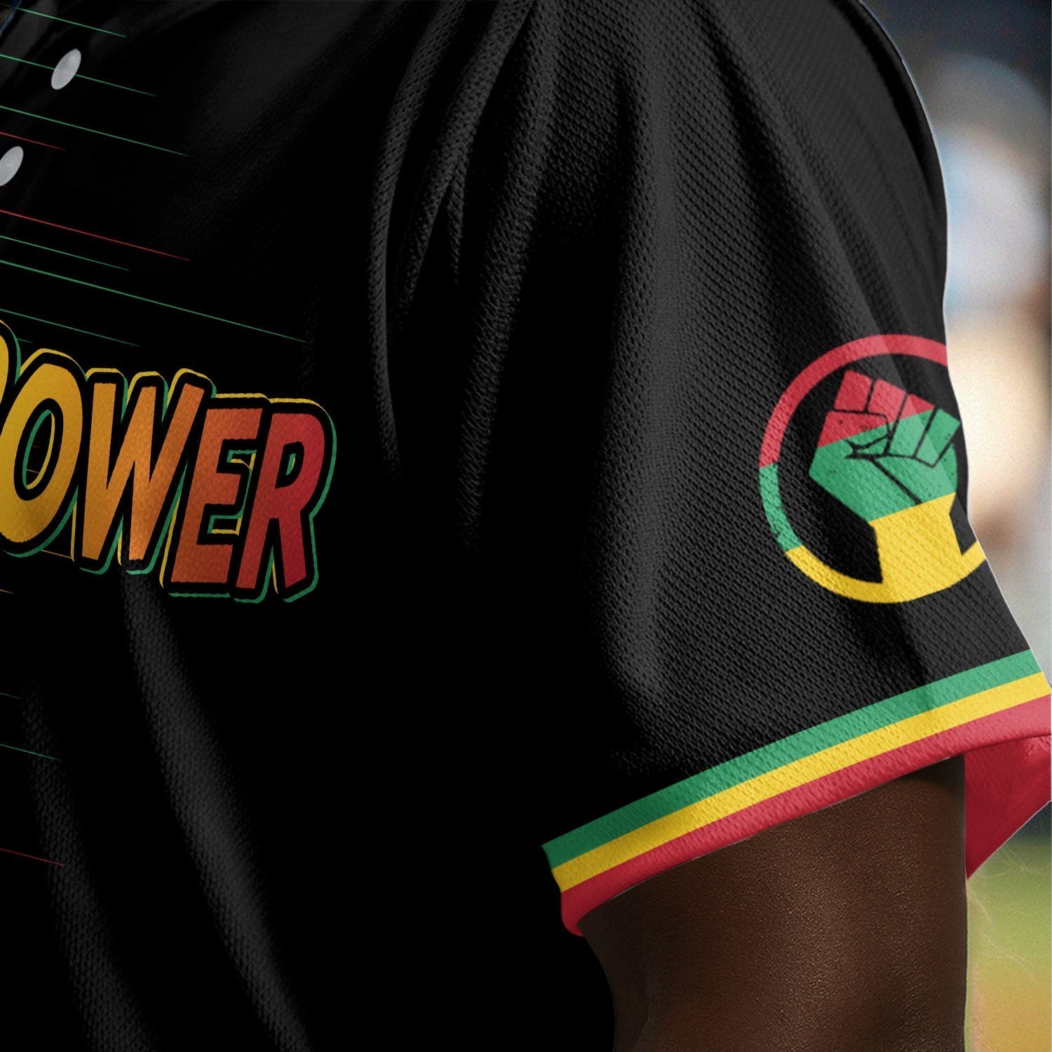 Black Power Won - African American Baseball Jersey - Gift for Black Dad, Grandpa, Husband