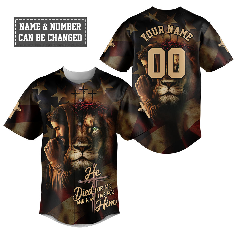 He Died For Me And Now I Live For Him Baseball Jersey Bundle
