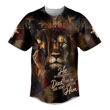 He Died For Me And Now I Live For Him Baseball Jersey Bundle