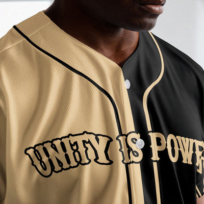 Unity Is Power - African American Baseball Jersey - Gift for Black Dad, Grandpa, Husband