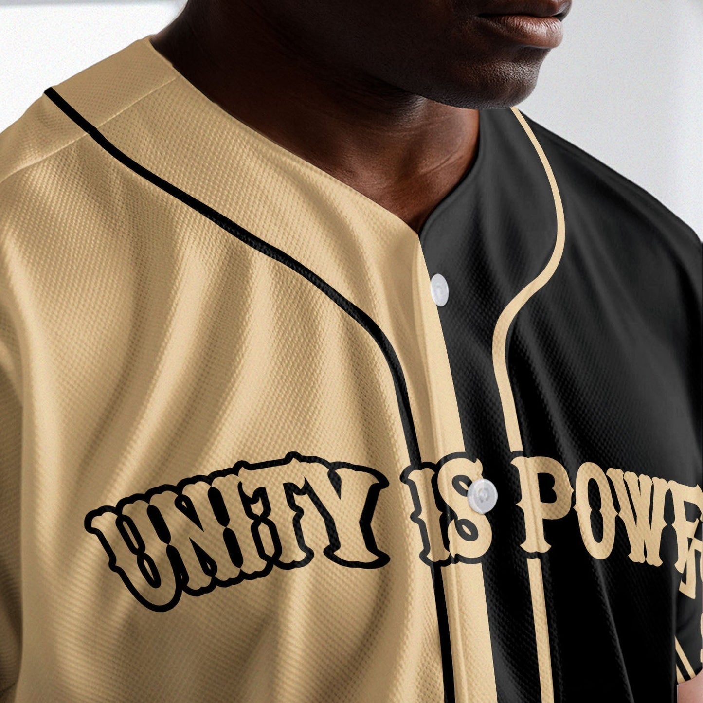 Unity Is Power - African American Baseball Jersey - Gift for Black Dad, Grandpa, Husband