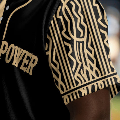 Unity Is Power - African American Baseball Jersey - Gift for Black Dad, Grandpa, Husband