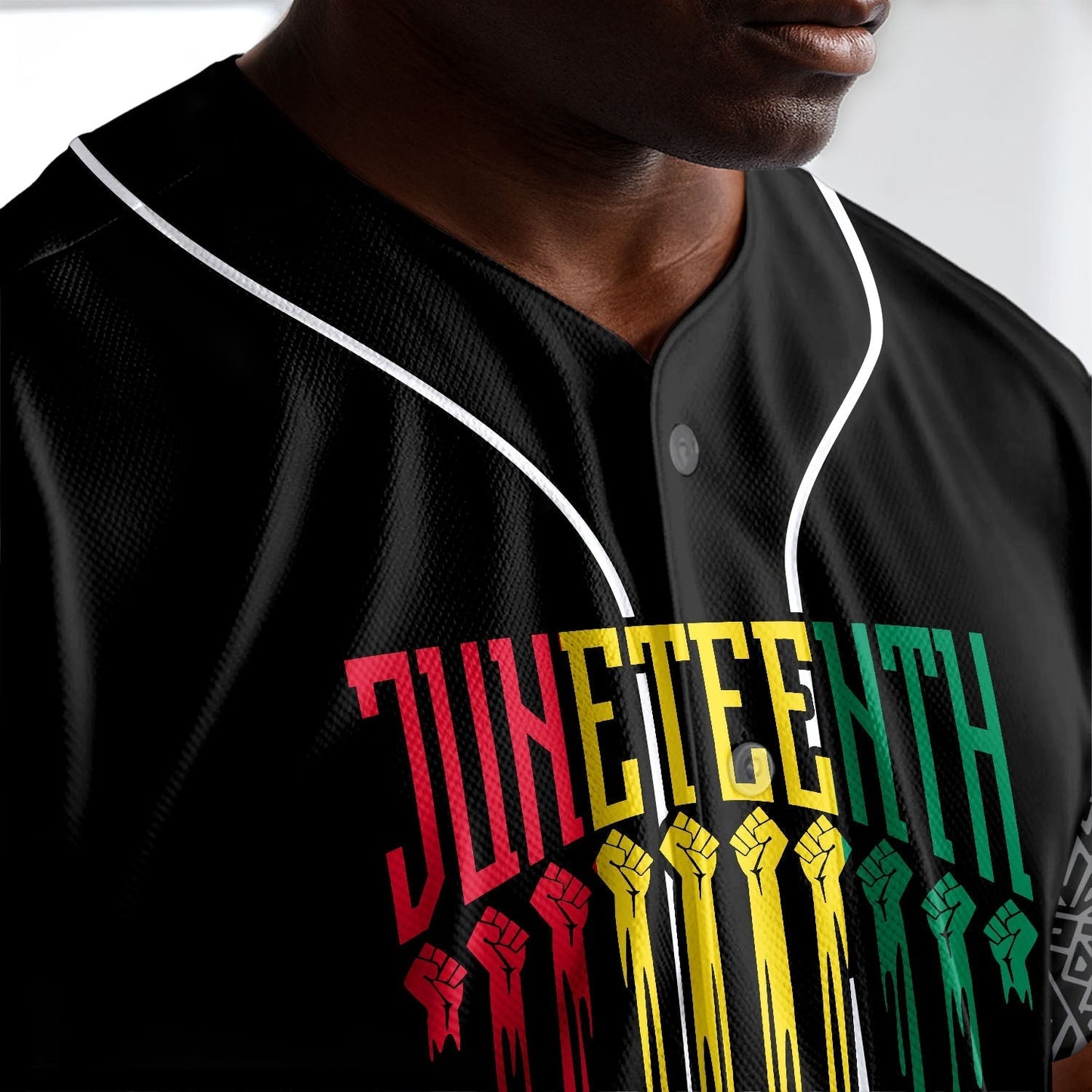 Broke Every Chain - African American Baseball Jersey - Gift for Black Dad, Grandpa, Husband