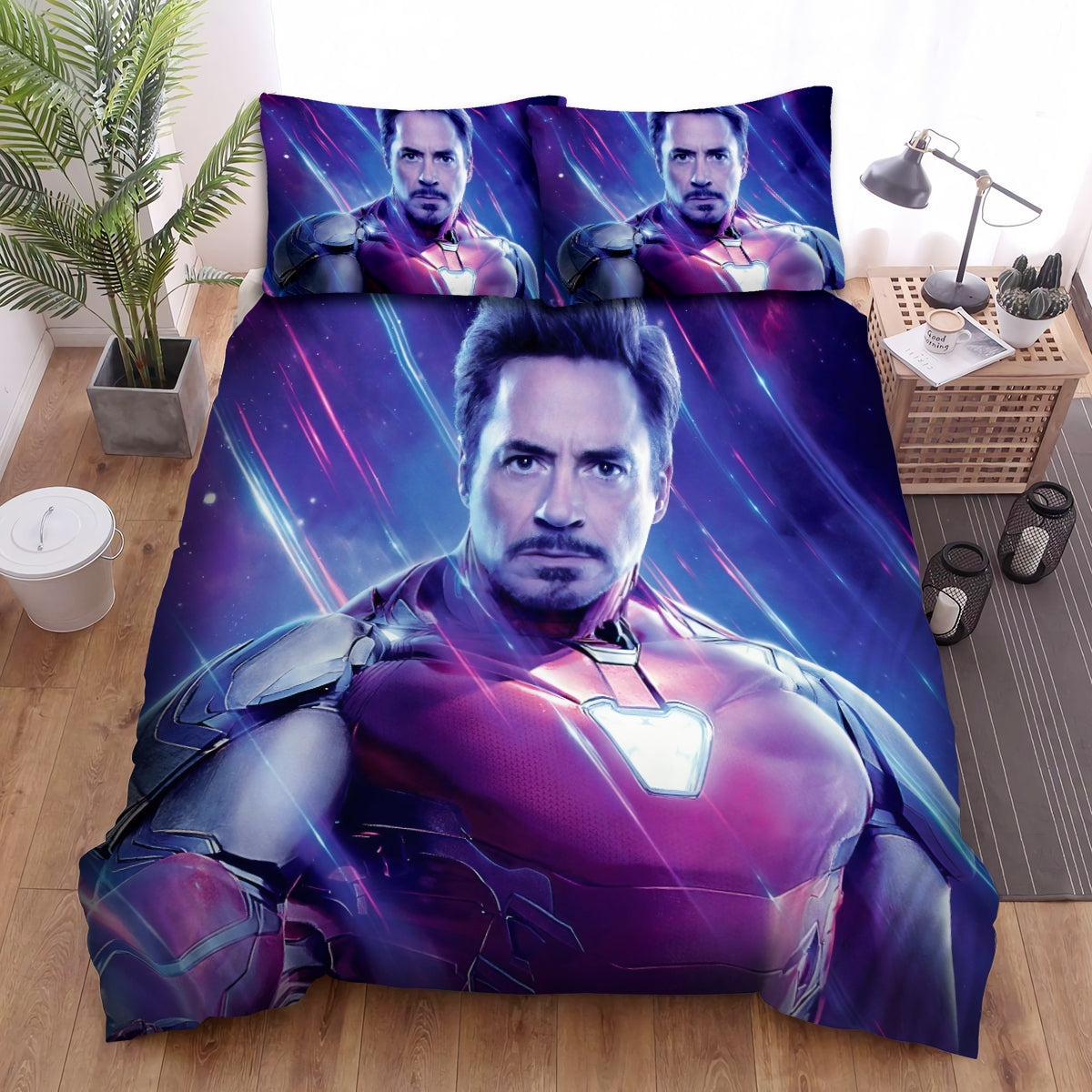 Iron Man Bedding Set MV Iron Man Without The Mask Duvet Covers Blue Red Unique Gift