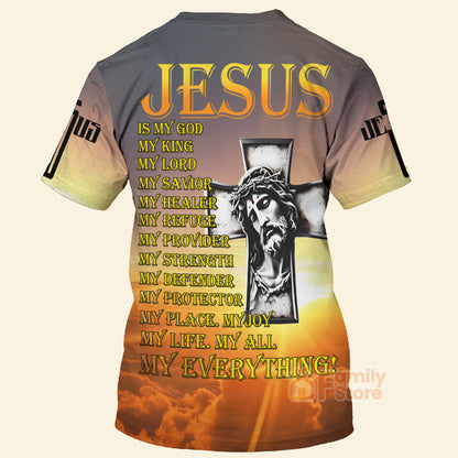 Jesus Is My King My Lord My Savior - 3D TShirt