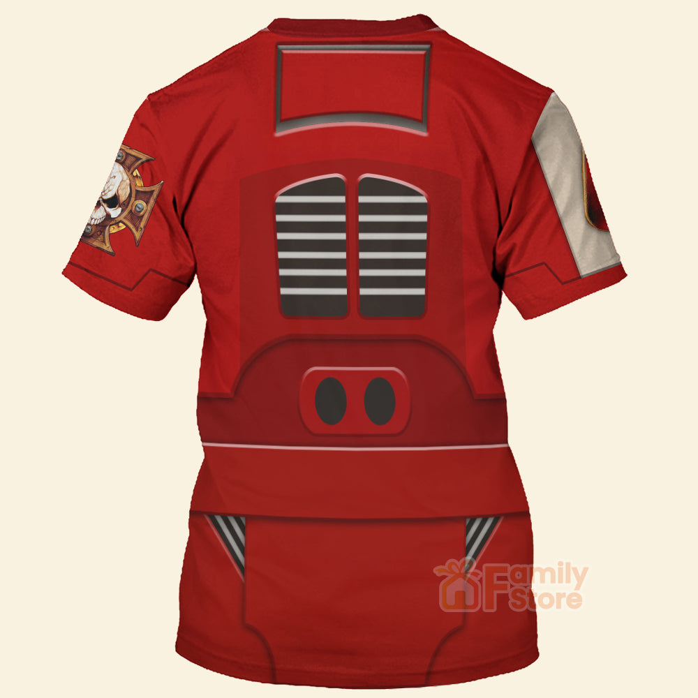 Warhammer Terminator Armor Flesh Tearers Costume Cosplay - 3D Tshirt CSWRH138