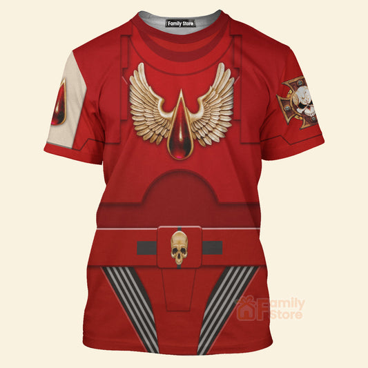 Warhammer Terminator Armor Flesh Tearers Costume Cosplay - 3D Tshirt CSWRH138
