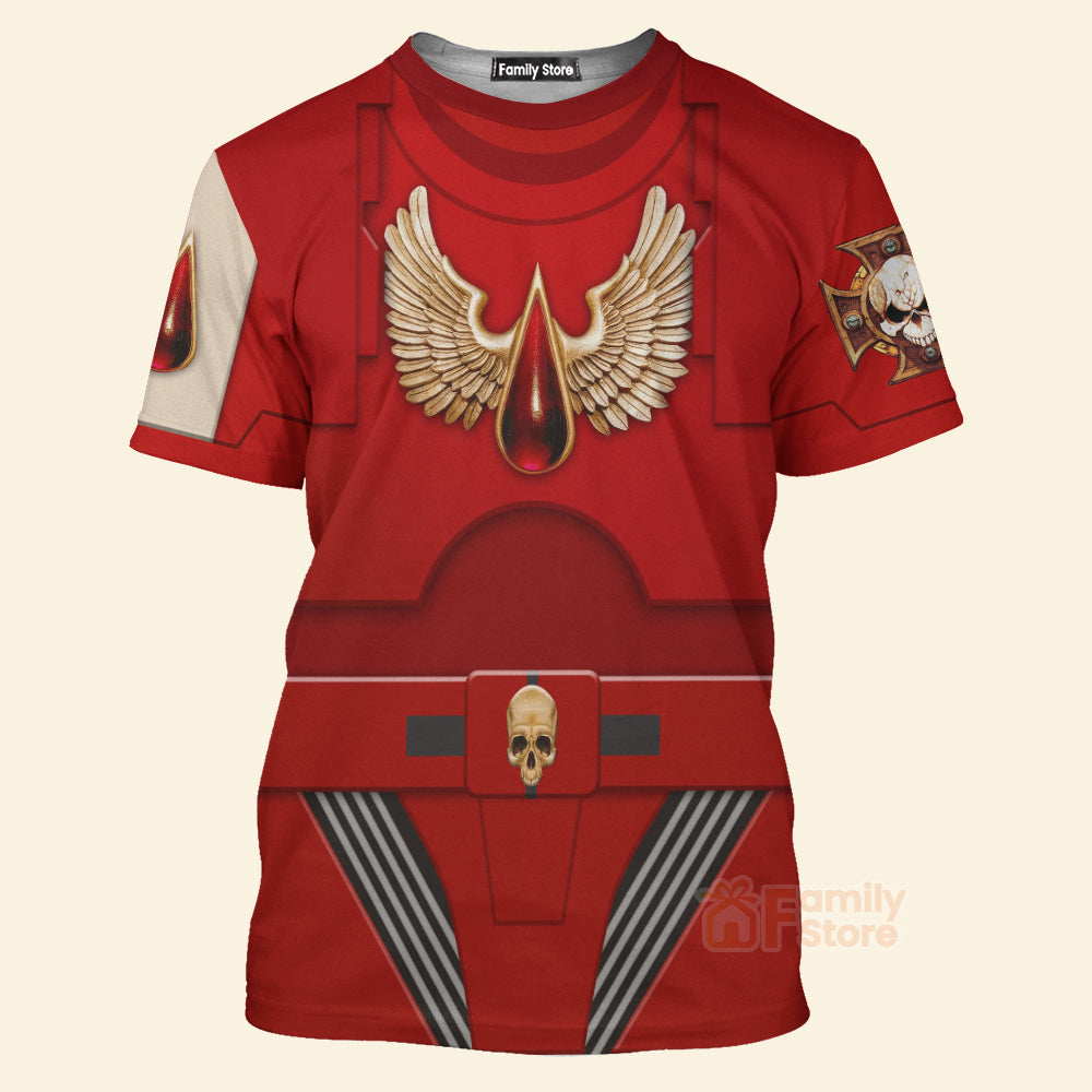 Warhammer Terminator Armor Flesh Tearers Costume Cosplay - 3D Tshirt CSWRH138