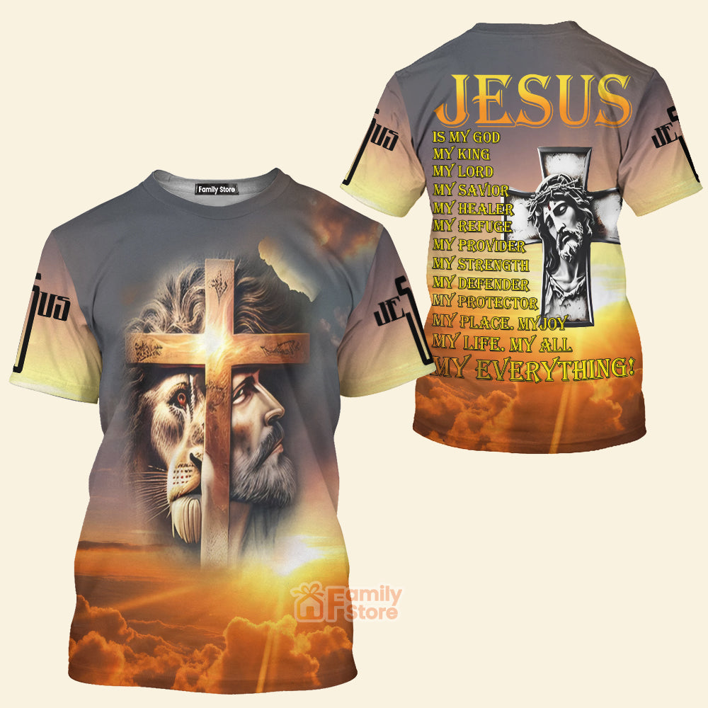 Jesus Is My King My Lord My Savior - 3D TShirt