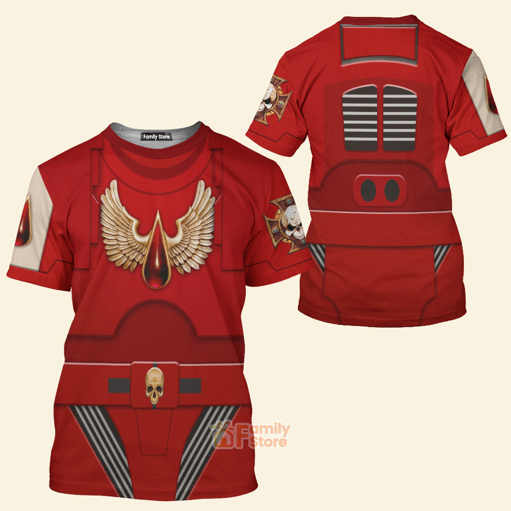 Warhammer Terminator Armor Flesh Tearers Costume Cosplay - 3D Tshirt CSWRH138