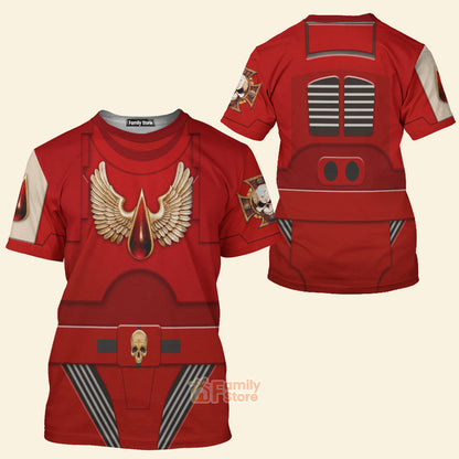Warhammer Terminator Armor Flesh Tearers Costume Cosplay - 3D Tshirt CSWRH138