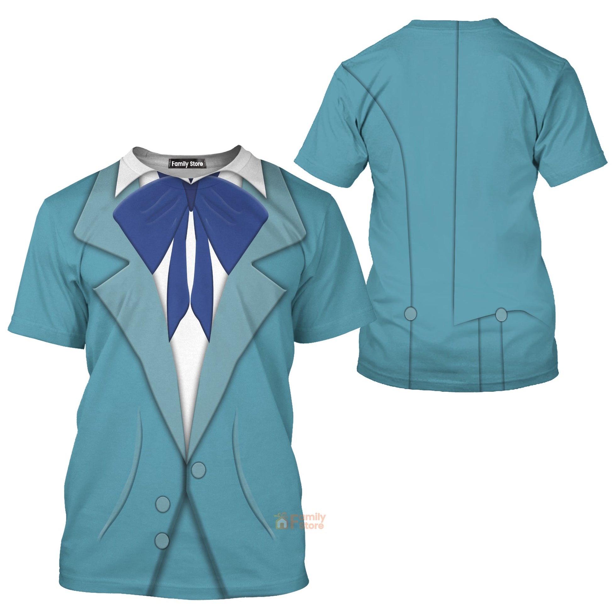 Ezra Hitchhiking Ghosts Haunted Mansion Costume T-Shirt For Men