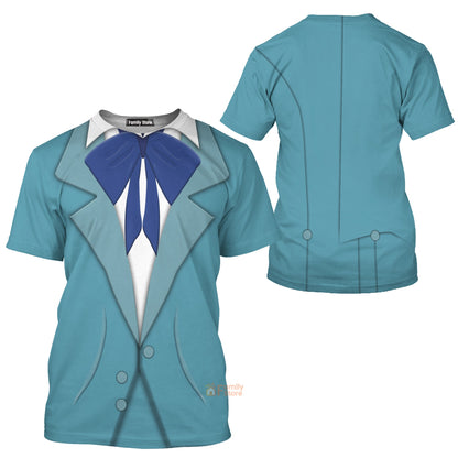 Ezra Hitchhiking Ghosts Haunted Mansion Costume T-Shirt For Men