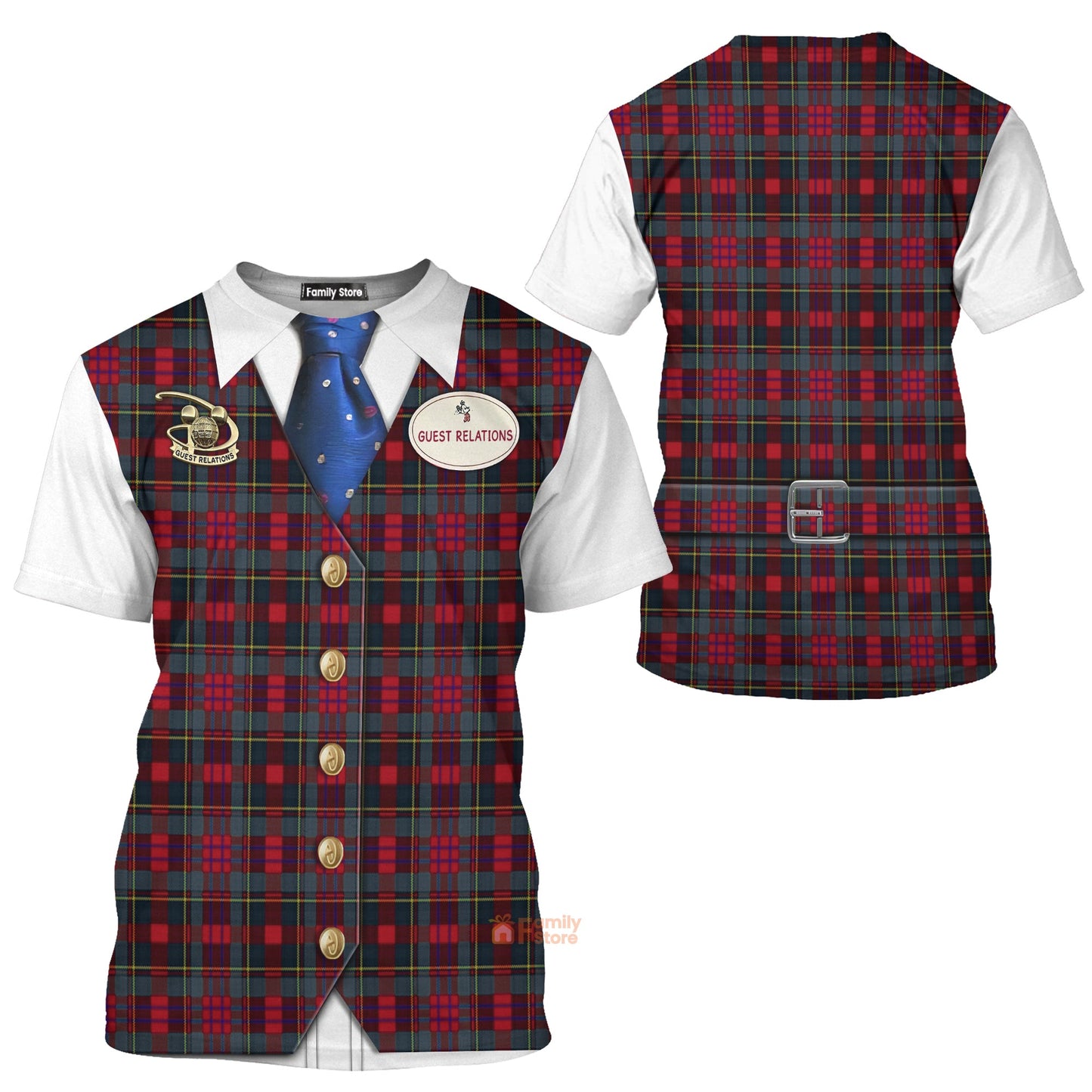 Guest Relations Outfit Disney Cast Member Costume T-Shirt For Men