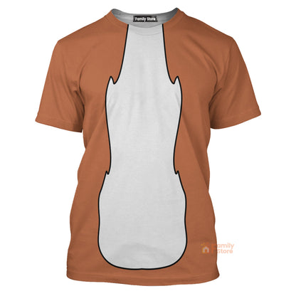 Thomas O'Malley Disney Aristocats Costume T-Shirt For Men
