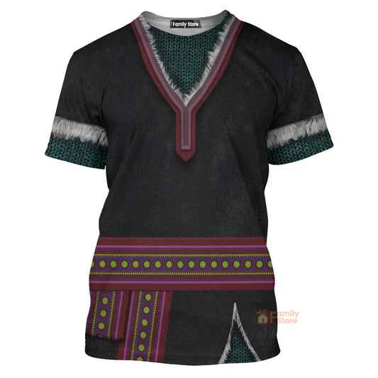Kristoff Frozen T-Shirt 3D For Men & Women
