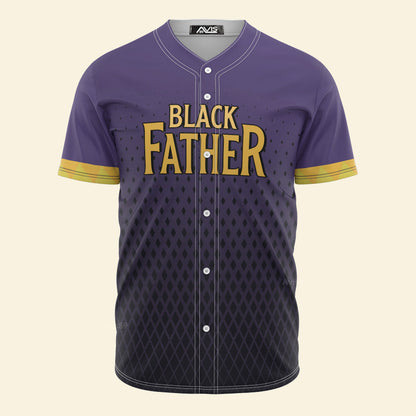 I'm Proud To Be A Dad  - African American Baseball Jersey - Gift for Black Dad, Grandpa, Husband