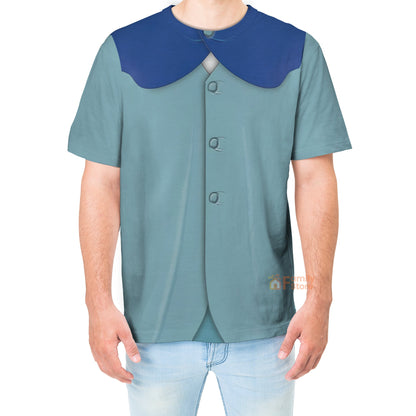 Phineas Hitchhiking Ghosts Haunted Mansion Costume T-Shirt For Men